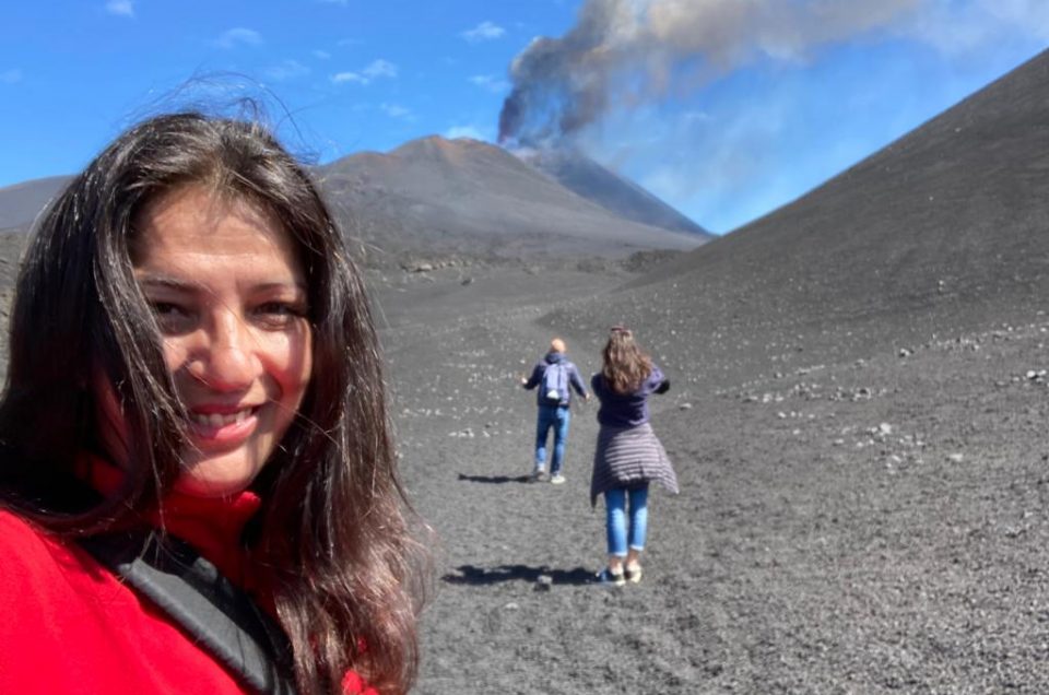Working on Etna, the most active volcano in the world